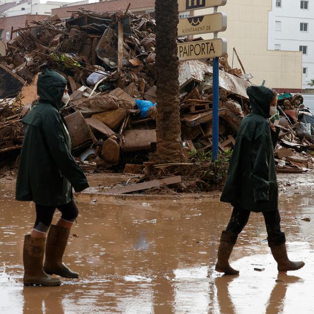 L'Espagne est en proie à des inondations après de fortes pluies tombées ces derniers jours. [Reuters - Eva Manez]