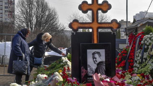 Alexeï Navalny a été mis en terre au cimetière de Borissovo, à Moscou. [Keystone - AP/Photo]