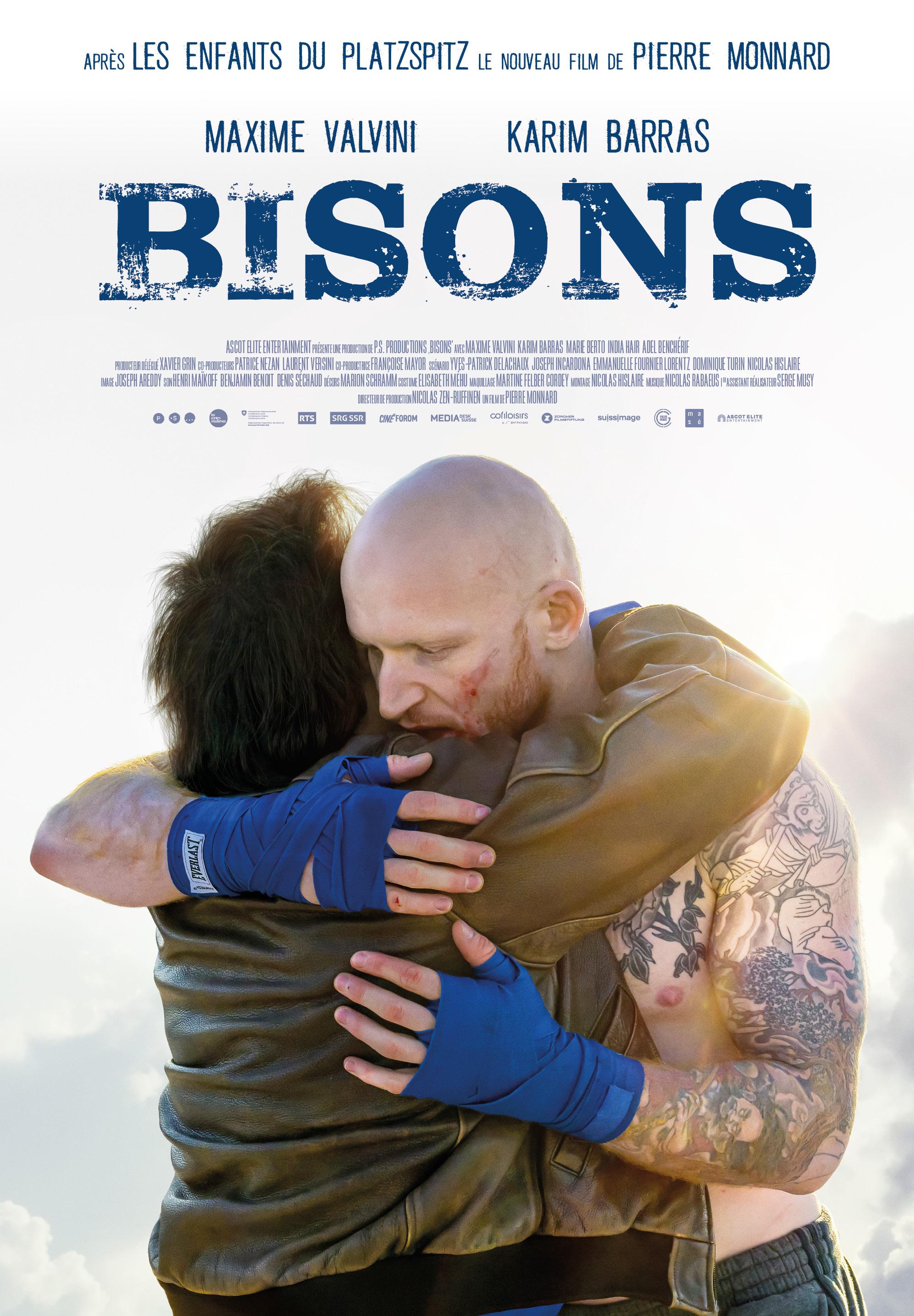 L'affiche de "Bisons", un long métrage de Pierre Monnard. [Les Contes Modernes - RTS - P.S. Productions]