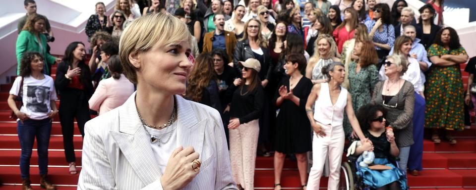 Projection du film de Judith Godrèche au festival de Cannes. [EPA/Keystone - GUILLAUME HORCAJUELO]