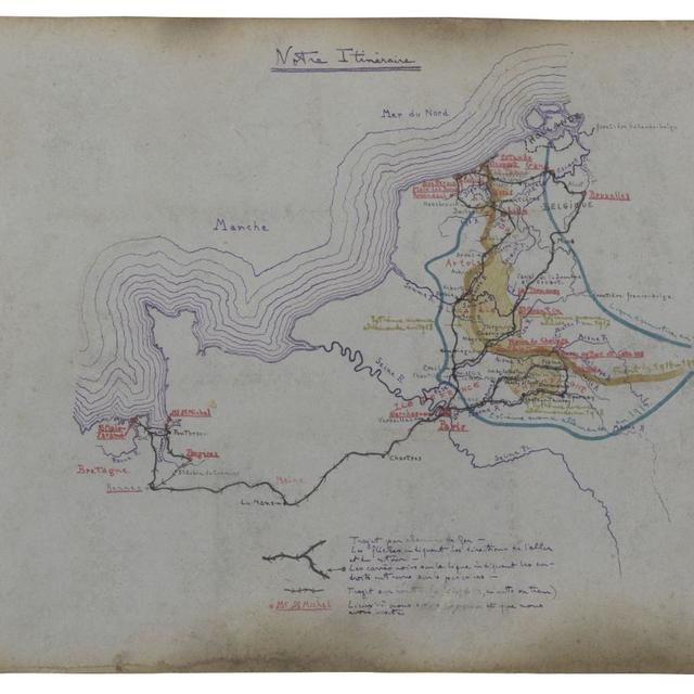 «Notre itinéraire», photo issue de l’album de Berthe et Gérald [Historial de Péronne - Yazid Medmoun]