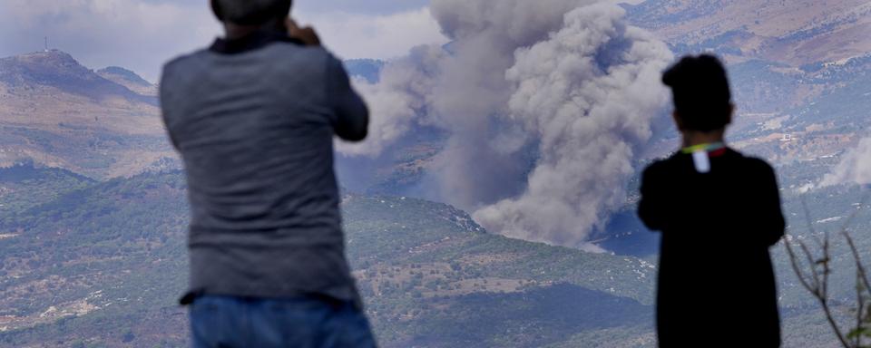 Le sud du Liban est lourdement frappé par Israël. [KEYSTONE - HUSSEIN MALLA]