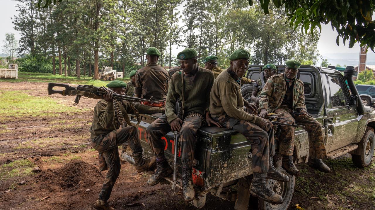 Des soldats congolais dans l'est de la République démocratique du Congo, le 28 février 2024. [AFP - Glody MURHABAZI]