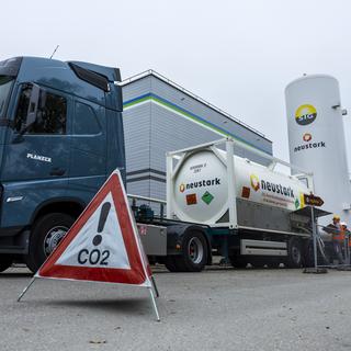 Le Conseil fédéral présente l'application de la loi climat 0 carbone. [Keystone - Salvatore Di Nolfi]