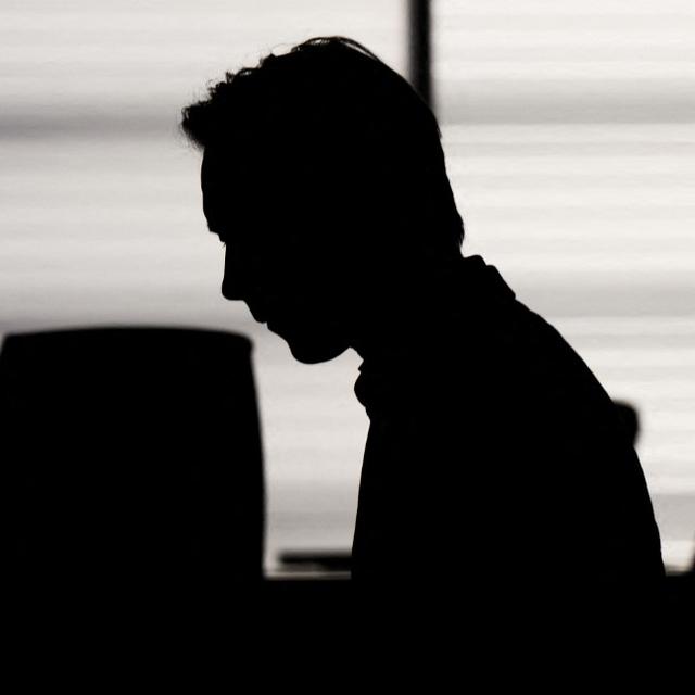 Christian B, the man suspected by German authorities of murdering missing British girl Madeleine McCann ("Maddie"), is silhouetted as he waits at court for a session in his trial of an unrelated case, on May 15, 2024. Christian B has yet to be charged in the Maddie case, but stands trial in Germany for two unrelated child sex offences and three counts of rape. [afp - afp]