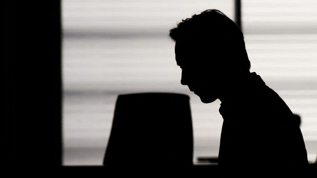 Christian B, the man suspected by German authorities of murdering missing British girl Madeleine McCann ("Maddie"), is silhouetted as he waits at court for a session in his trial of an unrelated case, on May 15, 2024. Christian B has yet to be charged in the Maddie case, but stands trial in Germany for two unrelated child sex offences and three counts of rape. [afp - afp]