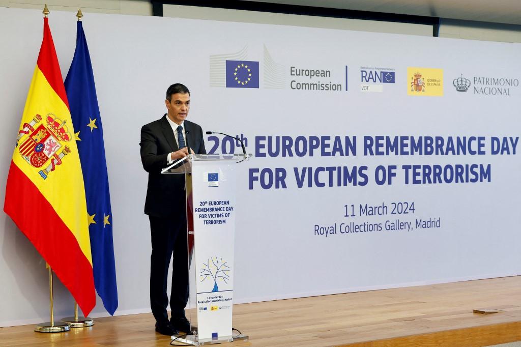 Le Premier ministre espagnol Pedro Sánchez rend hommage aux victimes des attentats du "11-M" [afp - Chema Moya]