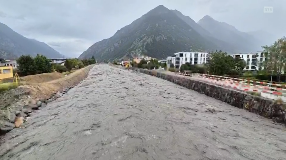 En Valais, les cours d'eau la Dranse et la Navizence en crue ce vendredi