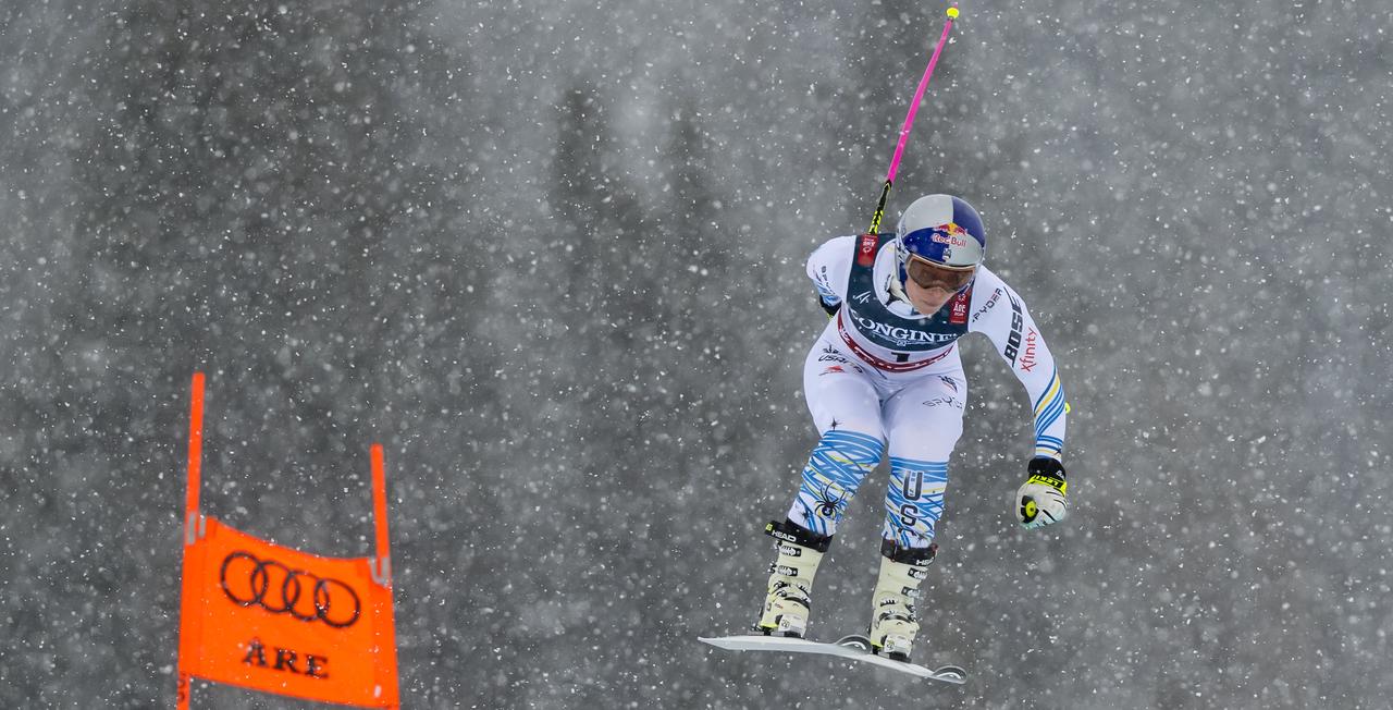 Le retour de Lindsey Vonn se précise. [KEYSTONE - JEAN-CHRISTOPHE BOTT]