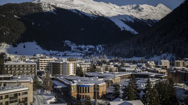 Le WEF débute ce lundi à Davos. [Keystone - Gian Ehrenzeller]