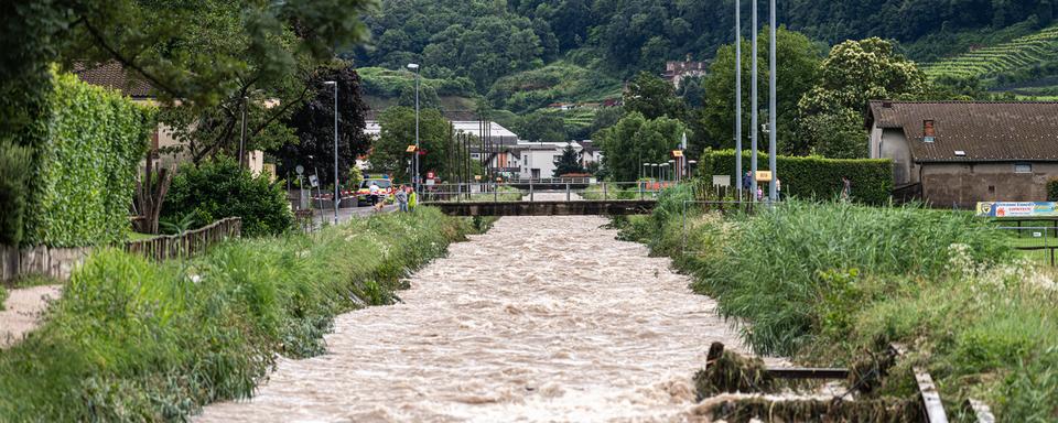 Nouvelles intempéries au Tessin ce week-end. [Keystone - Elia Bianchi]