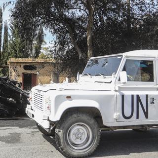 Reportage sur la Force des Nations unies du maintien de la Paix au Liban. [Keystone - AP Photo/Mohammad Zaatari]