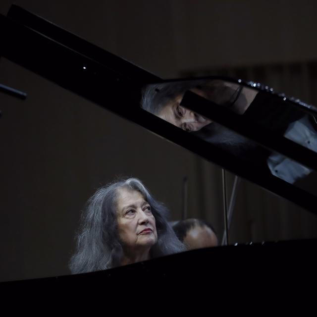 La pianiste Martha Argerich. [Keystone - EPA/Robert Ghement]