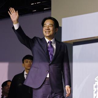 le candidat Lai Ching-te vainqueur de la présidentielle à Taïwan. [Keystone - Daniel Ceng]