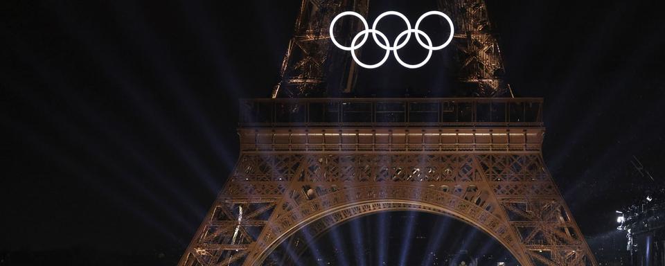 Cérémonie d'ouverture des JO de Paris 2024, le 26 juillet 2024. [Pool Photo via AP / Keystone - Ludovic Marin]