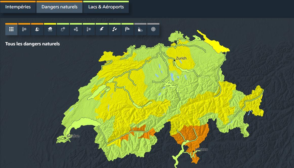 Le Tessin sera en alerte canicule dès dimanche. [MétéoSuisse]