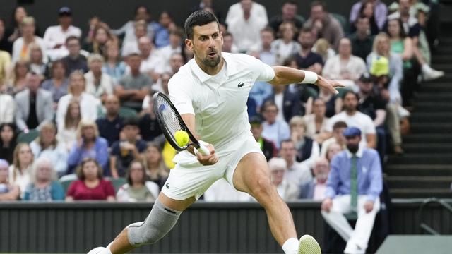 Novak Djokovic n'a laissé aucune chance à Holger Rune. [KEYSTONE - KIRSTY WIGGLESWORTH]