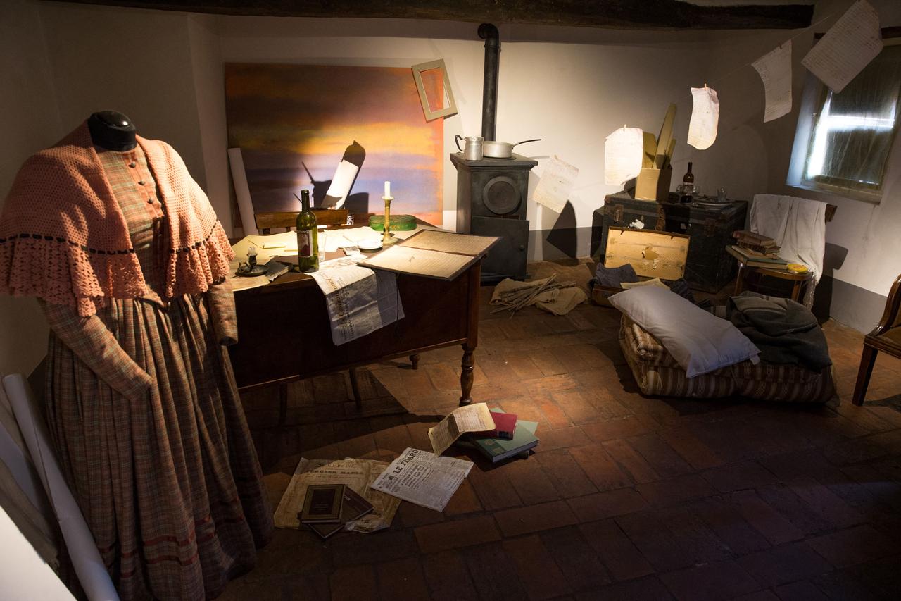 Vue du Musée Puccini à Lucca, situé dans la maison natale du compositeur. [NurPhoto / AFP - Manuel Romano]