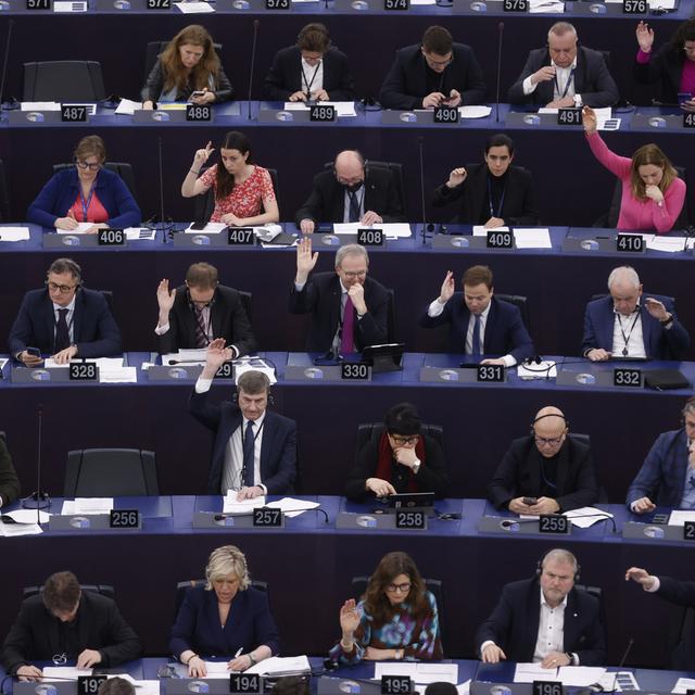 Le Parlement européen acceptent à une large majorité la révision de la Politique Agricole Commune. [AP Photo/Keystone - Jean-Francois Badias]