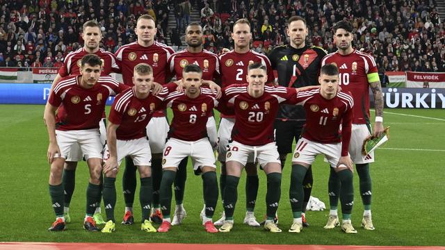 La Hongrie se dresse devant la Suisse pour le 1er match de la Nati à l'Euro 2024. [Keystone - Tibor Ilyes]