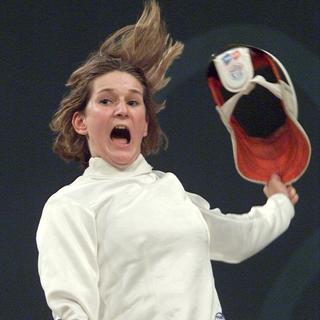 Sophie Lamon lors des JO de Sydney en 2000. [Keystone - Fabrice Coffrini]