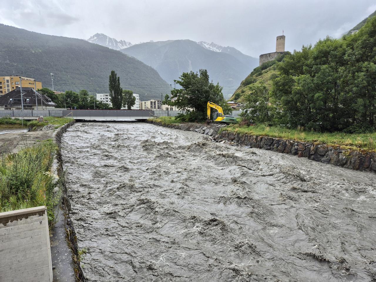 La Dranse à Martigny. [RTS - Romain Boisset]