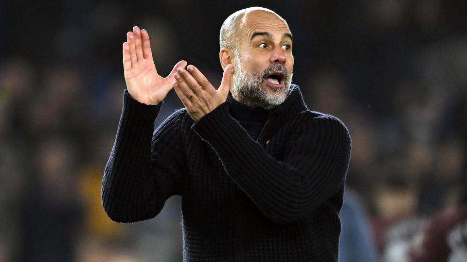 Arrivé en 2016 à Manchester City, Guardiola continue visiblement de s'y plaire. [Daniel Hambury - Keystone]