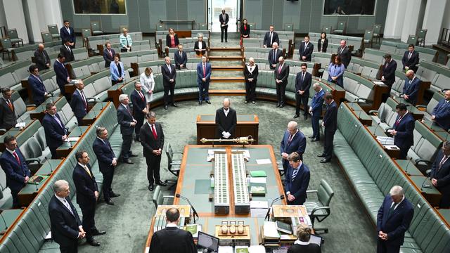 Parlement australien, proposition de job-sharing de deux candidates en campagne aux élections pour la prochaine législature. [Keystone - Lukas Coch]