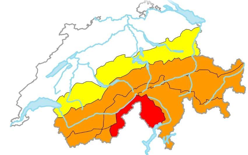 La carte du danger d'avalanche. [Institut pour l’étude de la neige et des avalanches de Davos]