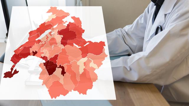 La pénurie de médecins généralistes frappe-t-elle votre région? Notre carte [keystone - RTS]