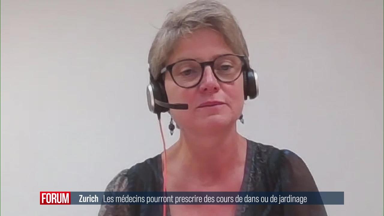 Zurich innove en autorisant ses médecins à délivrer des "ordonnances sociales": interview de Stéfanie Monod (vidéo)