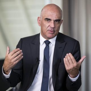 Alain Berset, ancien président de la Confédération et nouveau secrétaire du Conseil général de l'Europe. [KEYSTONE - Alessandro della Valle]