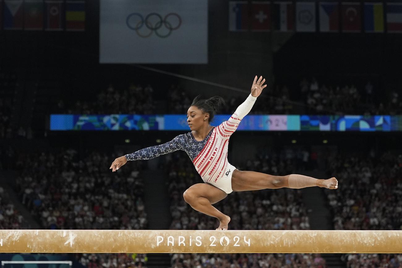 Simone Biles a illuminé Paris. [KEYSTONE - ABBIE PARR]