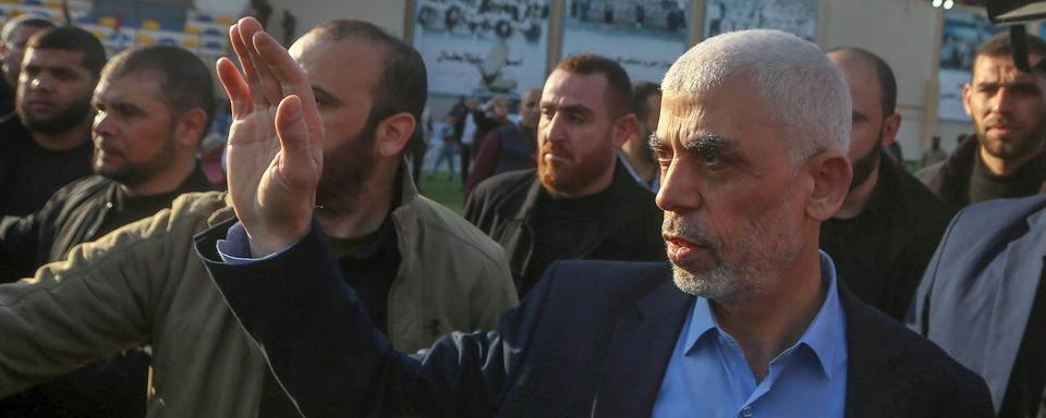 Le Hamas annonce que le chef de Gaza Yahya Sinouar est le nouveau dirigeant du mouvement. [Keystone]