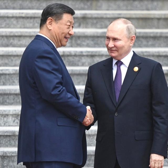 Vladimir Poutine a choisi la Chine pour son premier déplacement à l'étranger depuis sa réelection. [afp]