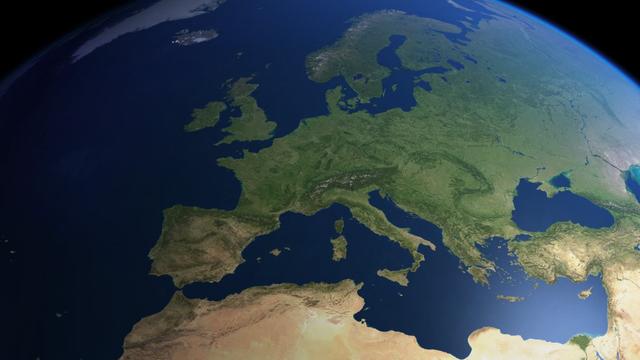 L'Europe vue par satellite. [Leemage via AFP - P.CARRIL]