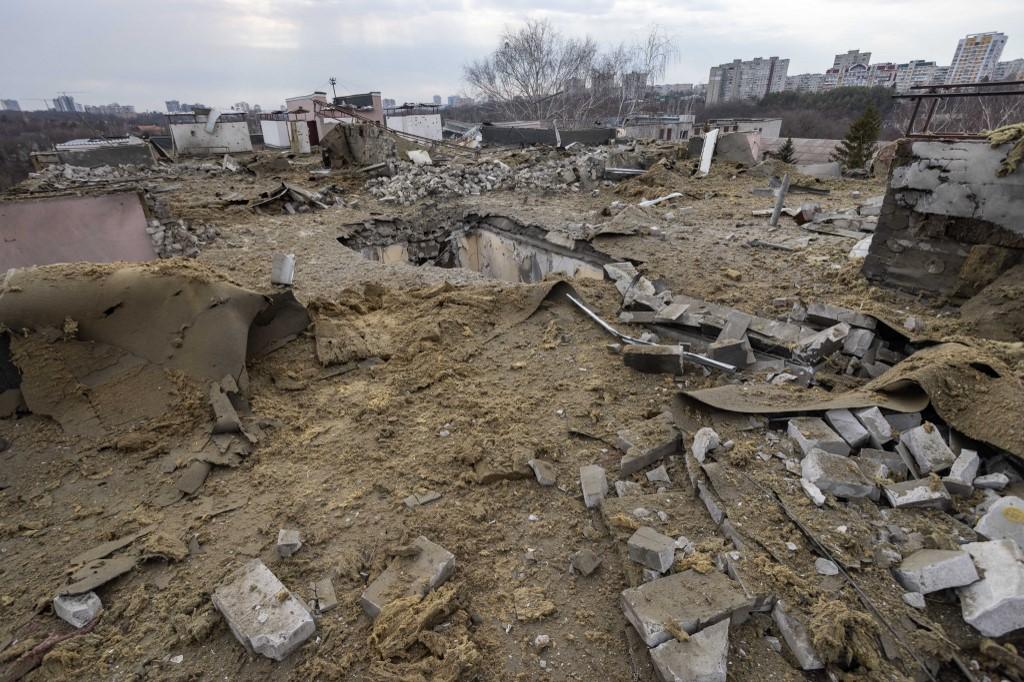 La région de Kharkiv borde la frontière nord avec la Russie et se retrouve régulièrement sous le feu de l'armée russe. [Anadolu via AFP - YEVHEN TITOV]