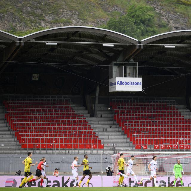 Le FC Sion reçoit Young Boys pour une place en demi-finale de Coupe de Suisse. [Keystone - Laurent Gillieron]