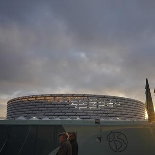 Le stade olympique de Bakou, théâtre de la COP29. [AP Photo - Peter Dejong]