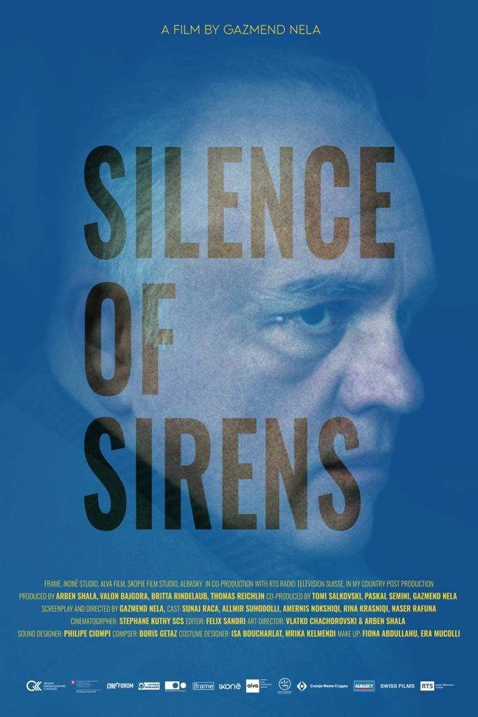 L'affiche du film "Le silence des sirènes", un long métrage de Gazmend Nela. [RTS - Ikonë Studio / Alva Film]