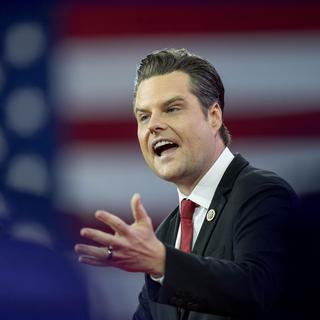 Mike Gaetz, soutien controversé de Donald Trump, prendra la tête du département de la justice. [AP Photo/Keystone - Alex Brandon]