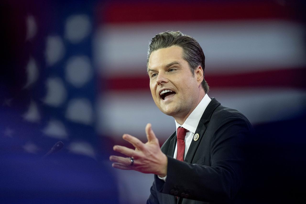 Mike Gaetz, soutien controversé de Donald Trump, prendra la tête du département de la justice. [AP Photo/Keystone - Alex Brandon]