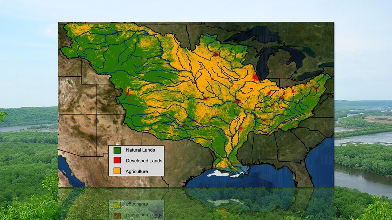 Le Mississipi et ses affluents [NOAA/Wikipedia - Cindy]