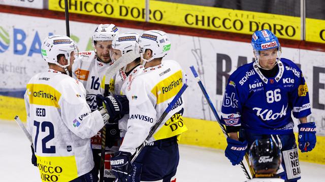 Ambri-Piotta inflige un 3e revers consécutif à Kloten. [KEYSTONE - PATRICK B. KRAEMER]