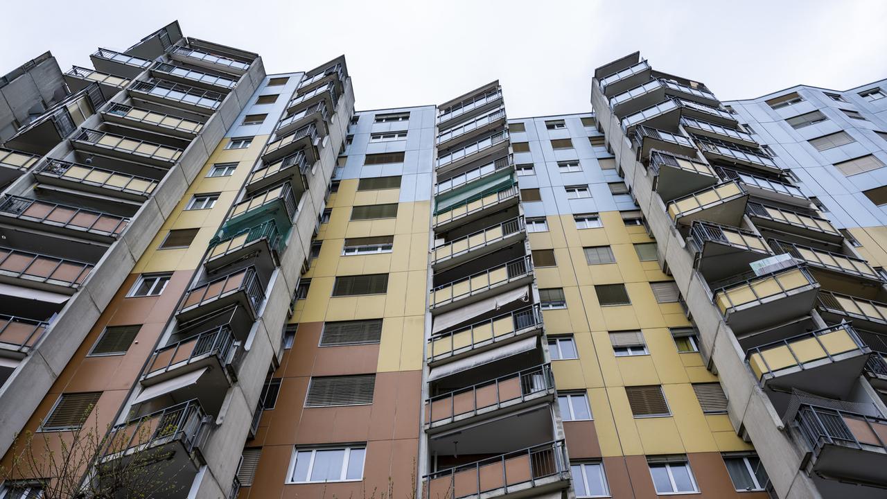 Une vue sur le quartier des Avenchets à Vernier près de Genève. [Keystone - Martial Trezzini]