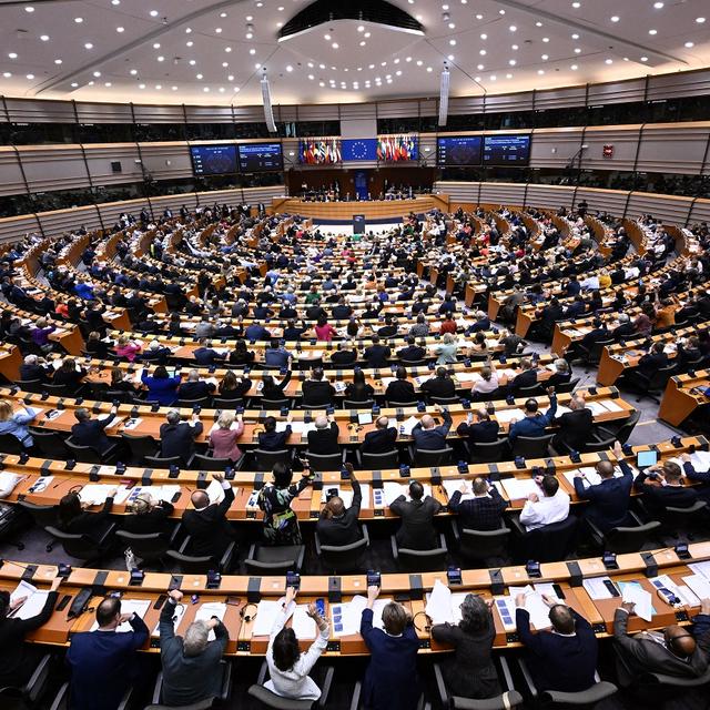 Le Parlement européen, le 10 avril 2024. [AFP - John Thys]