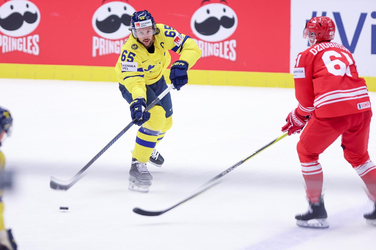 Erik Karlsson et la Suède ont impressionné dans le groupe B à Ostrava. [KEYSTONE - JAREK PRASZKIEWICZ]