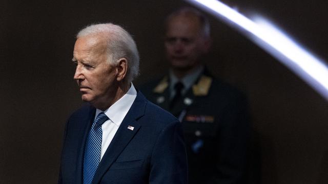 Tous les faits et gestes de Joe Biden sont scrutés cette semaine au sommet de l'OTAN organisé à Washington. [KEYSTONE - JACQUELYN MARTIN]