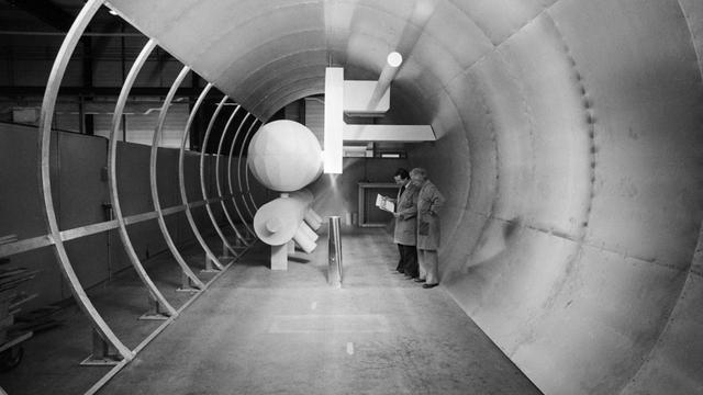 Le CERN à genève en 1980. [Keystone - Str]