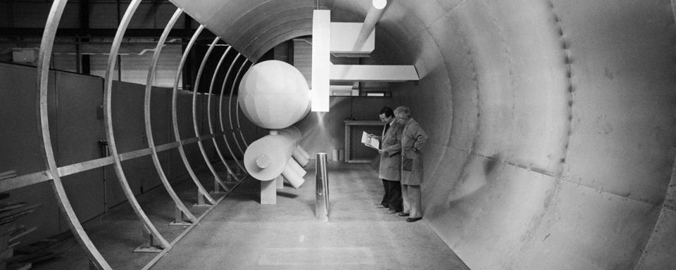 Le CERN à genève en 1980. [Keystone - Str]